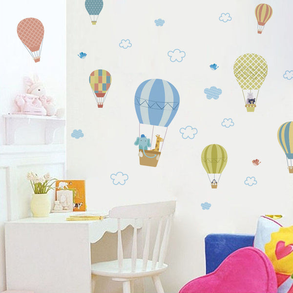 Wall Sticker - Hot Air Balloons Fly Time
