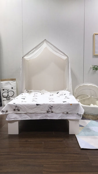 Wooden Toddler Bed house bed+Mattress Set - Mini Me Ltd