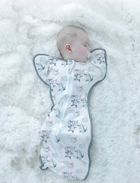 Swaddle Me Up Elephant Crocodile – Mini Me Ltd - Main Image