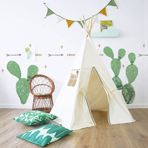Giant Cactus Sticker Nursery Room DIY Wall Decals - Mini Me Ltd