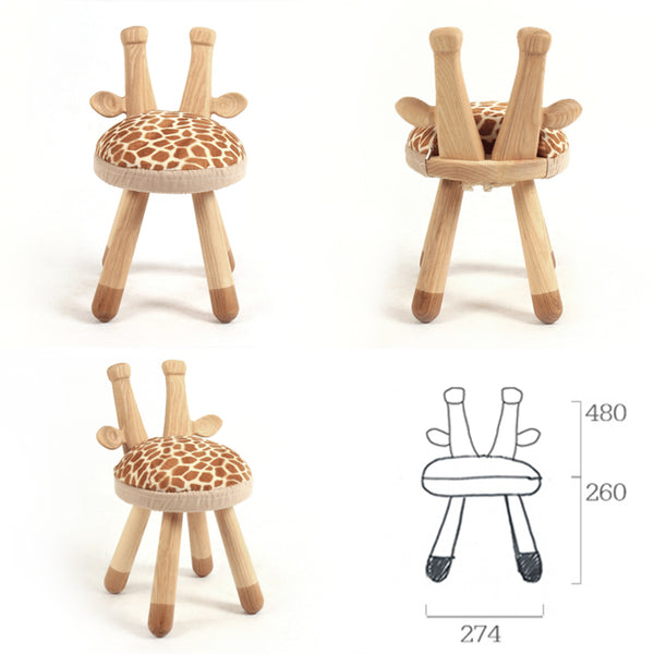 Giraffe-Handmade High Quality Wooden Kids Chair - Mini Me Ltd