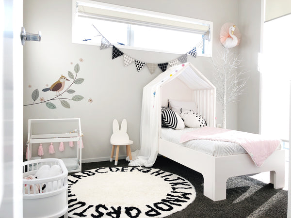 Wooden Toddler Bed house bed+Mattress Set - Mini Me Ltd