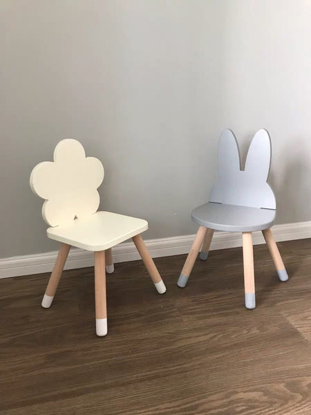 Grey FUN Wooden Kids Table and Chairs Set - Mini Me Ltd