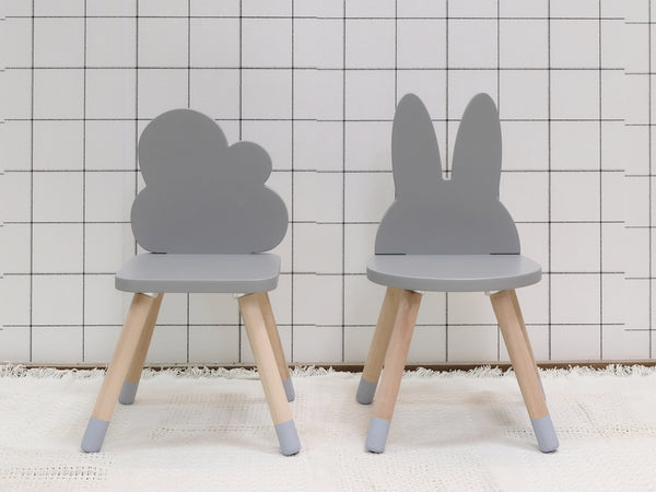 Grey FUN Wooden Kids Table and Chairs Set - Mini Me Ltd