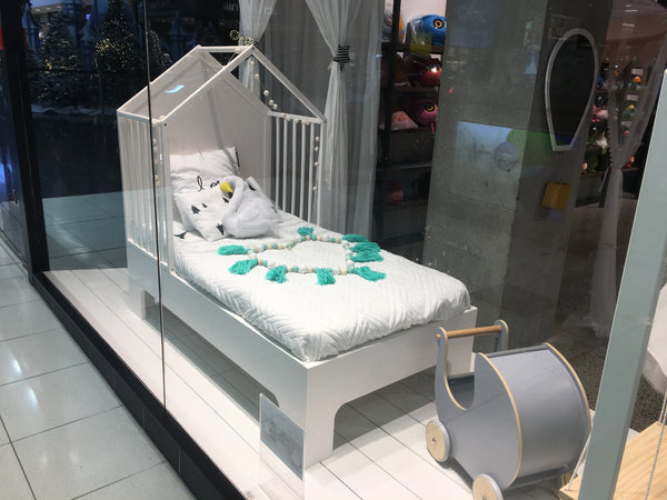 Wooden Toddler Bed house bed+Mattress Set - Mini Me Ltd