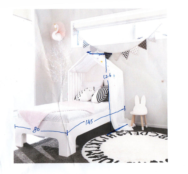 Wooden Toddler Bed house bed+Mattress Set