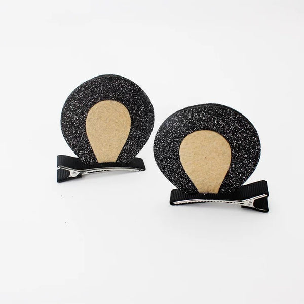 Bear Ears Hair Clips - (1 Pair)