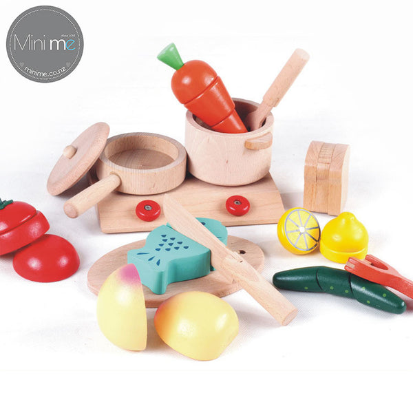 Wooden play kitchen-Fruites - Mini Me Ltd
