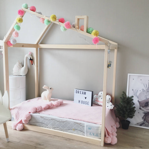 New Wooden House Bed Frame - Mini Me Ltd