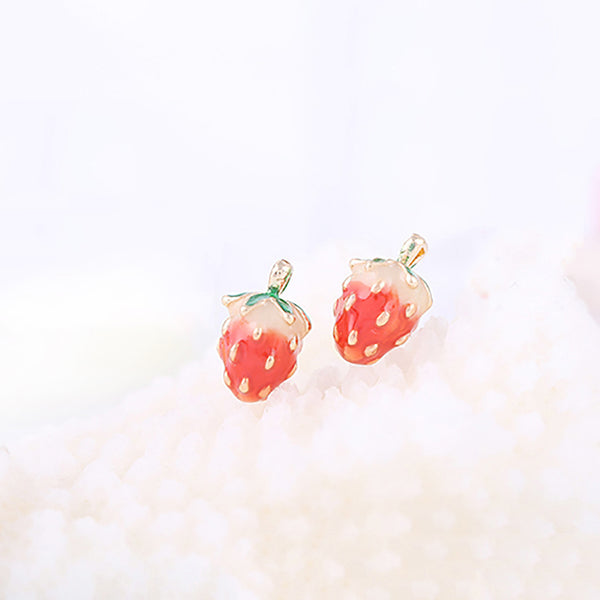 Strawberry Earrings for Kids - Mini Me Ltd