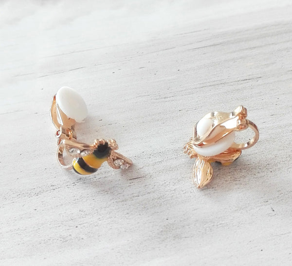 Bee Earrings for Kids - Mini Me Ltd