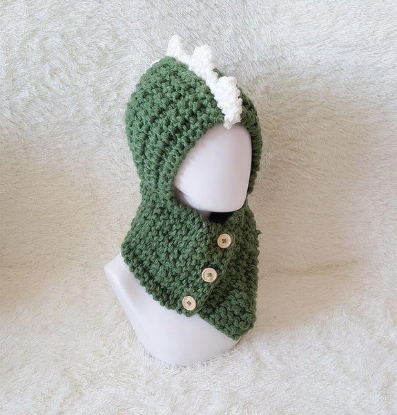 Dinosaur Kids Knitted Hat (2Y-6Y) - Mini Me Ltd