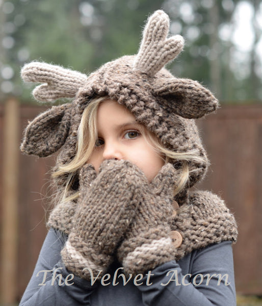 Moose Kids Knitted Hat (2Y-9Y) - Mini Me Ltd