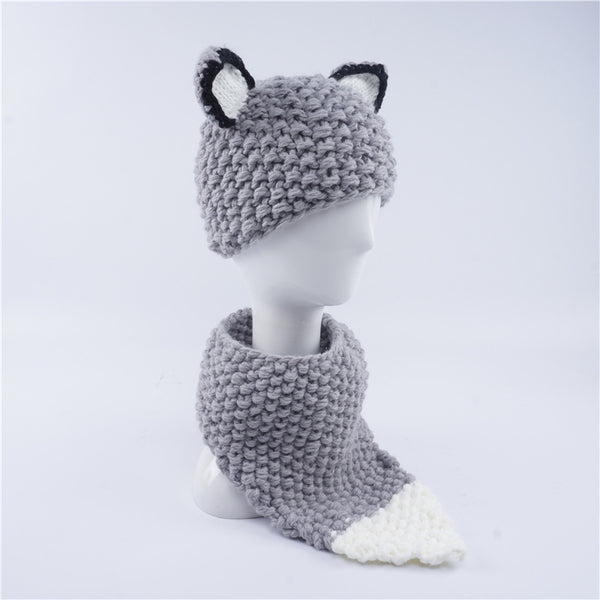 Fox #2 Kids Knitted Hat （3Y-8Y） - Mini Me Ltd