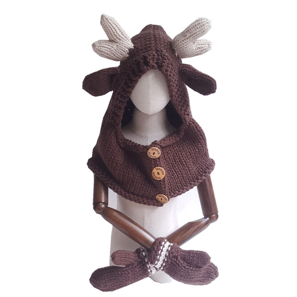 Moose Kids Knitted Hat (2Y-9Y) - Mini Me Ltd