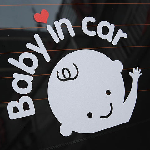 Baby In Car Sticker - Mini Me Ltd