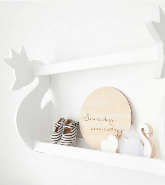 Wooden Swan Wall Shelf - Mini Me Ltd