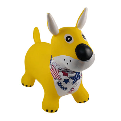 Yellow Dog Bouncy Horse Hopper - Bouncing Animal - Mini Me Ltd