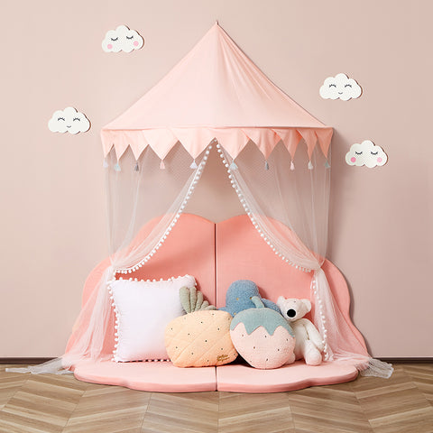 Hanging bed canopy room decor -Peach Pink