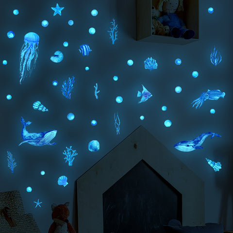 Glow in the dark Wall Sticker - Underwater World