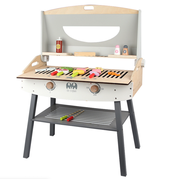 Wooden BBQ Set with Accessories