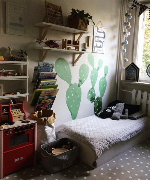Giant Cactus Sticker Nursery Room DIY Wall Decals - Mini Me Ltd