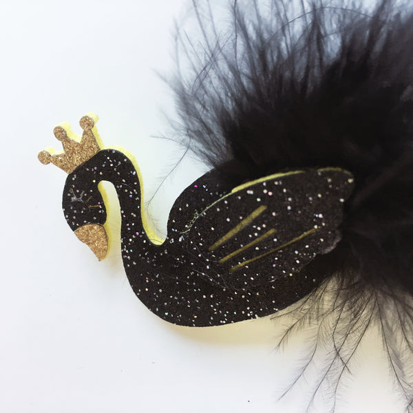 Black Swan Hair Clip - Mini Me Ltd