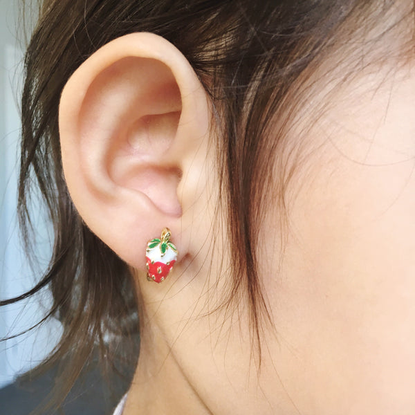 Strawberry Earrings for Kids - Mini Me Ltd