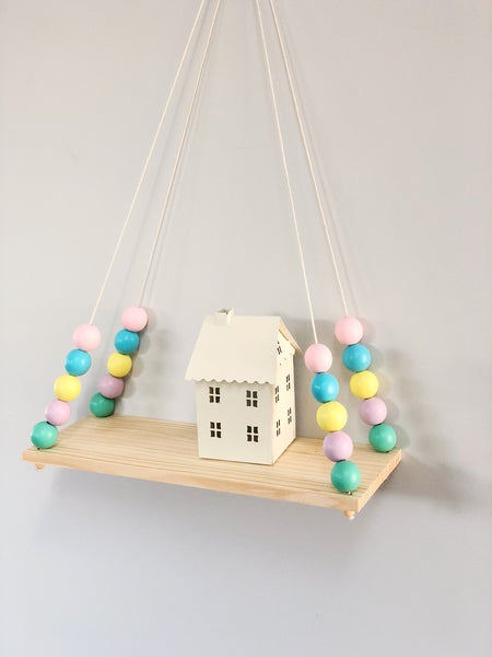 Colorful Wooden Display Shelf/ Wall decoration - Mini Me Ltd