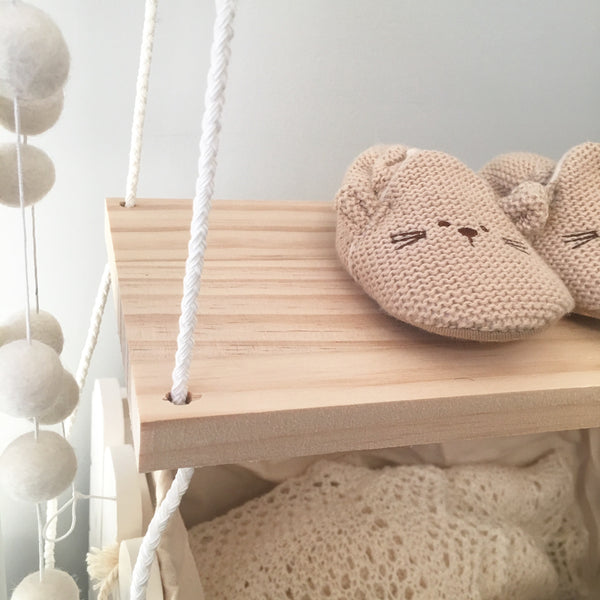 Wooden Swing Display Shelf/ Wall decoration - Mini Me Ltd
