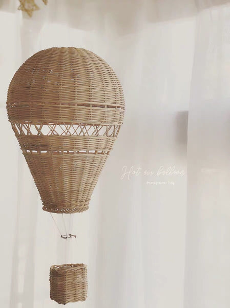 Rattan Hot Air Ballon Decoration - Mini Me Ltd