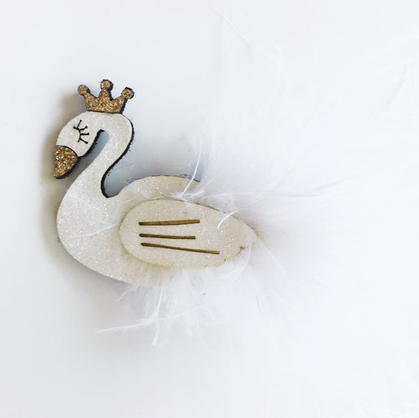 Swan Hair Clip -Anna - Mini Me Ltd