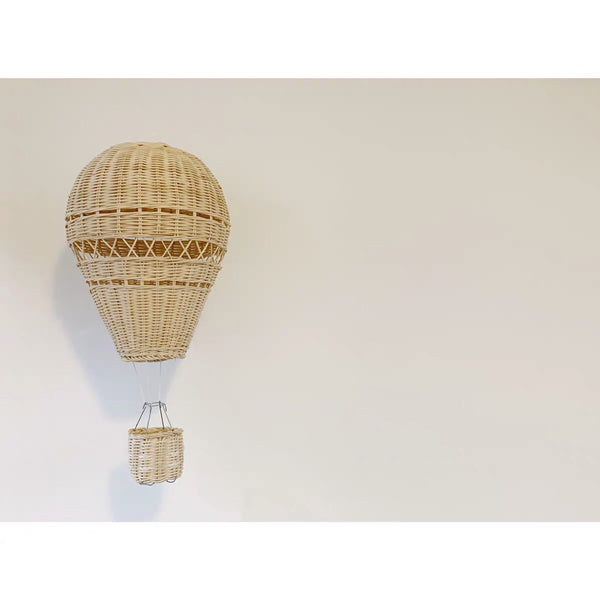 Rattan Hot Air Ballon Decoration - Mini Me Ltd