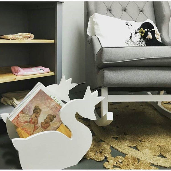 Wooden Swan Book Storage - Mini Me Ltd
