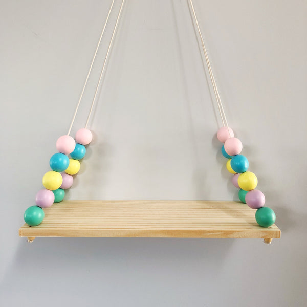 Colorful Wooden Display Shelf/ Wall decoration - Mini Me Ltd